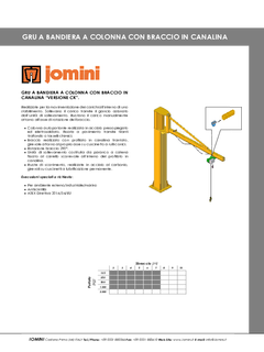 01) Gru a bandiera in versione CK. Rotazione manuale - 